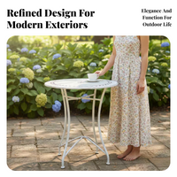 Weatherproof patio side table