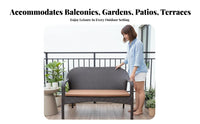4 Pieces Weather Resistant 4-Piece Wicker Chat Set Minimalist Design 4-Piece Wickerdesign Lounge Set Comfortable paddings Outdoor Furniture Sturdy Frame for Families, Homeowners, Adults, Patio, Garden, Balcony, supportyard