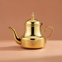 Ornate Design Arabic Coffee Pot Easy Pour Spout Arabic Teapot Heat-Resistant for Dining Table