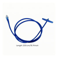 Coiled Snorkel Transparent Mouthpiece Breathing Tube Water Sports Gear Silicone