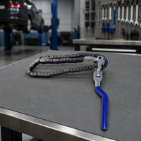 Double Chain Oil Filter Wrench Non-Slip Grip Oil Filter Removal Tool Heavy Duty