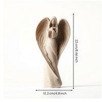 Angel Figurine Tranquil-Influenced Angel Statue Neoclassical Cherub Statue for Tabletop, Shelf, Living Room