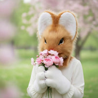 Hare Fursuit Furry Surface Bunny Costume with Paws Soft Bunny Costume Set for Cosplayers, Entertainers, Conventions, Photoshoots