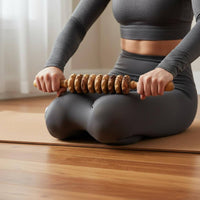 Handmade Wooden Massage Roller Stick Flexible Design Back and Belly Roller Portable Handheld Massage Stick