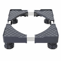 Refrigerator Base Adjustable Laundry Appliance Stand Stable Laundry Appliance Base Stand Grid-Textured