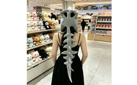 Dinosaur Skeleton Hat with Spine Soft Dinosaur Skeleton Hat Oversized Headwear for Cosplayers, Partygoers, Cosplay