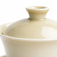 Jingdezhen Gaiwan: Cyan Gray Ceramic Tea Cup