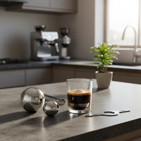 Preserves Flavor Espresso Cooling Ball Set No Dilution Espresso Cooling Ball Does Not Dilute Metal Whiskey Stone for Baristas