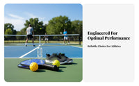 Fiberglass Pickleball Paddle Tournament Grade Pickleball Paddle Set Sports Equipment Shock Absorbent Comfortable Ergonomic Grip