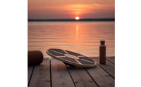 Rehab Exercise Round Balance Disc Non-Slip Surface Wooden Balance Board 360 Degree Rotation for Rehabilitation, Home Workout