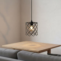 Black Wire Lamp Shade Easy to Install Industrial Lamp Guard
