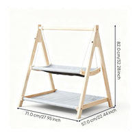 Breathable wood pet bed