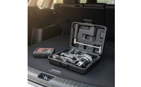 Lug Wrench with Storage Case Compact Lug Nut Removal Tool Portable Ratcheting Wrench with Case for Vehicle Owners, Drivers, Roadside Emergency, Garage