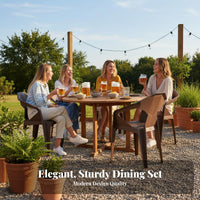 Night Market Table Set Sturdy Plastic Table and Chair Set Easy to Clean Waterproof Patio Furniture Low Maintenance for Restaurant Owners, Event Planners, Outdoor, Garden, Cafe, Backyard
