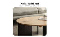 2 Pieces Round stacking Table Set Nordic artistic stacking Table Set Space-Saving sturdy Construction for residents, Families