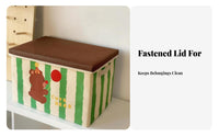 Foldable Toy Chest Foldable Storage container With Lid for Bedroom, young children, Girls