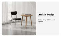 Curved Padded rearrest Chair Modern Design Curved rear Side Chair for Homeowners