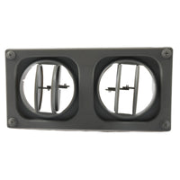 Round Universal Air Conditioning Vent for Yachts, RVs, and Engineering Machinery - Gray Double Port