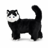 Cat Figurine Naturalistic Cat Ornament Compact Sculpture for Animal Lovers, Desk, Shelf