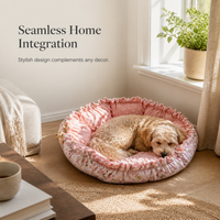 Thickened Reversible Pet Bed for Cats and Small Dogs, Warm Pumpkin-Shaped Cushion, All Seasons