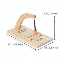 Wooden Decision Maker Natural Wood Wooden Hanging Ornament Arched Top