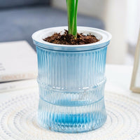 Plant Pots for House Plants and Indoor Plants, Self Watering Indoor Plant Pot with Transparent Double Layer, Creative Minimalist Flower Pots