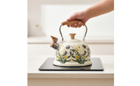 3L whistling Kettle with Wood-Grain Handle Stainless Steel Tea Kettle with Whistle Firm Hold for Stove, Kitchen