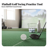 Low Profile Design Flat Golf Practice Ball Develops Muscle Memory Golf Swing Coach Ball Portable for Beginners, Outdoor, Home, Office