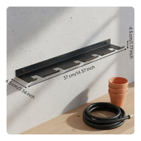 Garden Tool Storage Rack Easy Installation Garden Tool Hanger Rustproof Heavy Duty Garage Hanger for Balcony