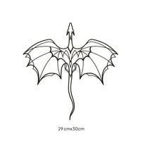 Metal Dragon Wall Art Gothic Dragon Wall Decoration Long-Lasting for Study