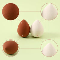 50-Pack Makeup Sponge Blender Set - Dry/Wet Dual-Use Beauty Sponges for Foundation, Powder, and Cream