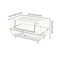 Hamster Cage with Front-Access Ventilated Transparent Pet Enclosure Habitat Easy