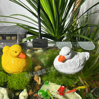 树脂仿真浮水鸭摆件花园庭院水池水缸水槽漂浮造景柯尔鸭装饰品.