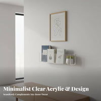 Clear surfacemounted shelf Sturdy Clear surfacemounted Shelf multifunctional for homeowners