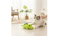 Electronic Cat Toy Automatic Crocodile Cat Toy Obstacle-Avoiding Rechargeable for Cats