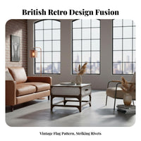 Riveted Aerospace Table Utilitarian Design Riveted Aluminum Furniture Retro Design Vintage Look for Homeowners, Lounge