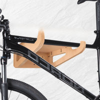 Wooden Bike Hanger Compact Bike Wall Mount Elegant for Apartment