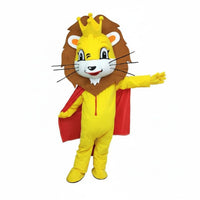 Lion Character Costume Cushioned Material Full Body Lion Outfit Eye Catching Event Attire for Parties