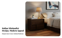 Minimalist Nightstand Modern Design Bedside Table With Drawers for Home, Hallway