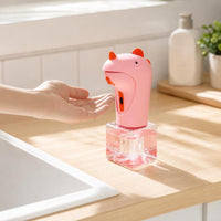 HandsContactless Dinosaur Soap Dispenser Sensor-Activated Automatic Foaming Soap Dispenser Cute Smart for Children, Toddlers, Families, Bathroom, Kitchen, Sink