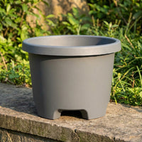 Plant Pots with Drip Tray and Plant Trays, Resin Heavy Duty Indoor Saucer for Garden Plants, Raised Feet and Drainage for Floor Standing Use