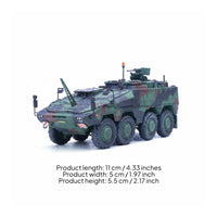 1:72 Armored Fighting Vehicle Control Vehicle Alloy Model Realistic Detailing Collectible Toy for Collectors, Display Shelf