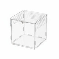 Acrylic Amphibian Box Secure Lock Acrylic Amphibian Enclosure Abrasion Resistant