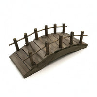 1:12 Scale Dollhouse Wooden Arch Bridge Delicate Miniature Wooden Bridge Compact Ornament Sturdy for Model Landscapes