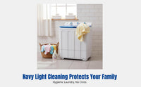 Semi-Automatic Twin Tub Washing Machine, Large Capacity, Home Laundry, Infant Care, Integrated Rotation