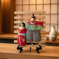 Prince Princess Ornament Painted Details Japanese-Design Decor Multicolor