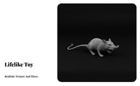 Scary prop authenticistic Rubber rodent replica soft texture authenticistic Model practical joke Gift practical joke Toy long-finaling for practical jokesters, Adults, Party Hosts, practical jokes, Halloween Parties, Classroom, Office