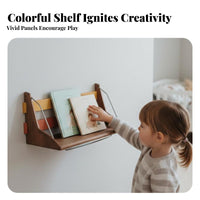 Wavy border board Space-Saving vertical surface Shelf Easy to Install for Playroom, Homeowners
