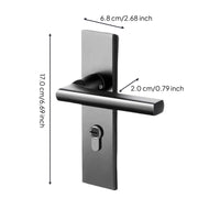 Matte black privacy lever, easy install