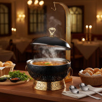 8L Buffet Warmer Easy to Clean Stainless Steel Chafing Dish Rounded Edges Warming Server for Caterers